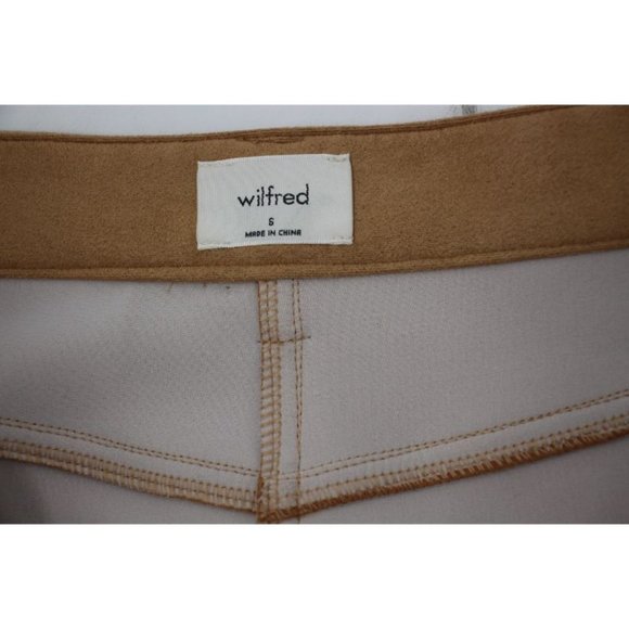 Aritzia‎ wilfred vegan suede pants Women’s 6 Melina Faux Suede high waisted - Picture 8 of 10